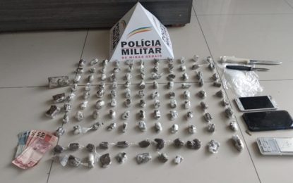 Adolescente é apreendido por tráfico de drogas no bairro São Pedro em Barbacena