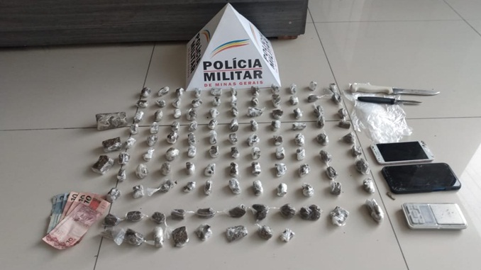 Adolescente é apreendido por tráfico de drogas no bairro São Pedro em Barbacena