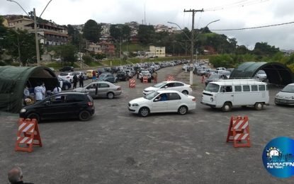 Barbacena realiza vacinação contra à Covid de idosos de 62 e 63 anos