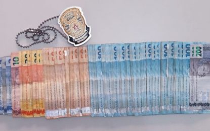 PCMG recupera parte de dinheiro furtado em localidade de Alto Rio Doce
