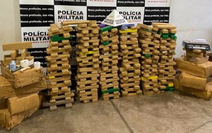 400 quilos de maconha são apreendidos dentro de imóvel em Uberaba