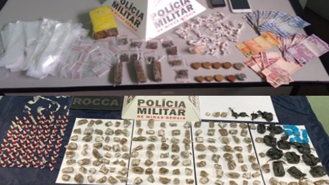 Vasta apreensão de drogas e duas pessoas conduzidas por envolvimento com o tráfico