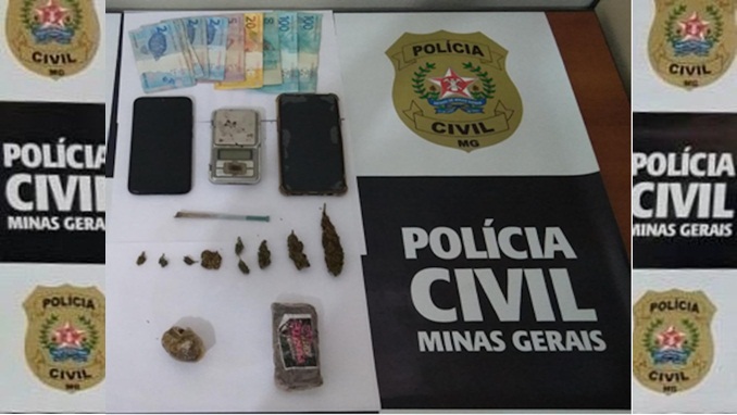 PCMG prende casal suspeito de tráfico em república estudantil de São João del Rei