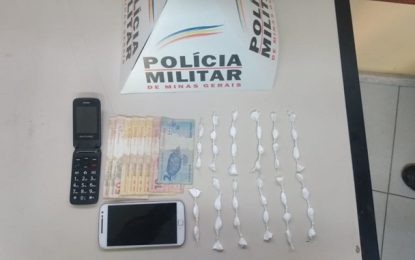 Homem é preso escondendo drogas em meio às roupas íntimas no Bairro do Campo, em Barbacena