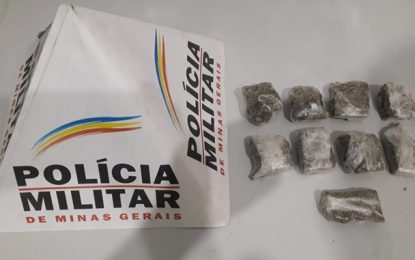 Polícia Militar apreende drogas no Bairro Glória, em Santos Dumont