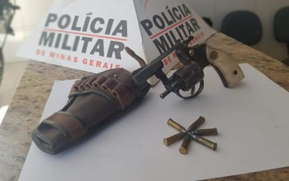 Polícia Militar apreende arma de fogo no bairro São Pedro, em Barbacena