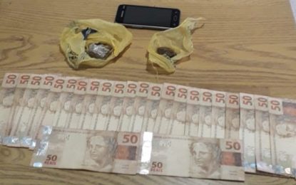 Autor é preso por tráfico de drogas, em Ewbank da Câmara