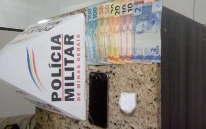Autor é preso por tráfico de drogas no Bairro São Pedro, em Barbacena