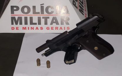Homem é preso acusado de ameaçar ex-mulher com arma de fogo