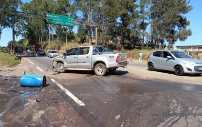 Família fica ferida em colisão na BR-040, em Conselheiro Lafaiete