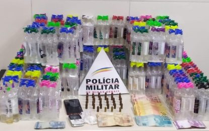 Teófilo Otoni: PM apreende 727 frascos de lança perfume