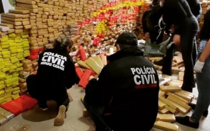 Operação conjunta das polícias Civil e Rodoviária Federal apreende mais de três toneladas de drogas em JF