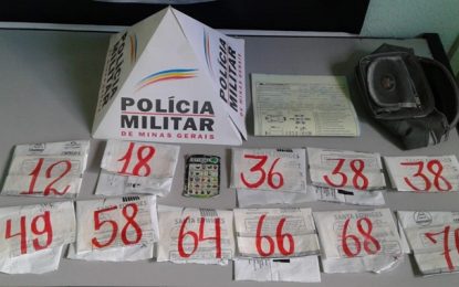 Polícia Militar prende dois pela prática ilegal do “Jogo do Bicho” em Conselheiro Lafaiete