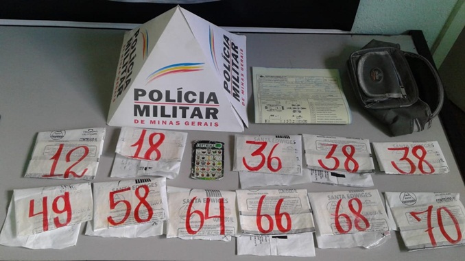 Polícia Militar prende dois pela prática ilegal do “Jogo do Bicho” em Conselheiro Lafaiete