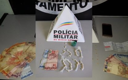 110 pedras de crack apreendidas durante operação, em Conselheiro Lafaiete