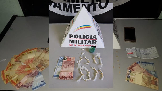 110 pedras de crack apreendidas durante operação, em Conselheiro Lafaiete