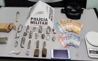 Duas pessoas são presas e uma adolescente apreendida por tráfico de drogas, em Conselheiro Lafaiete