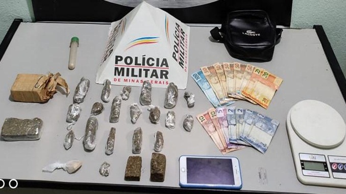 Duas pessoas são presas e uma adolescente apreendida por tráfico de drogas, em Conselheiro Lafaiete