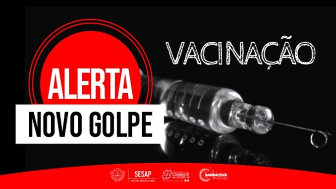 Nota de esclarecimento sobre novo golpe envolvendo o cadastro de vacinação