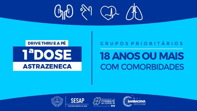 Sesap anuncia novas estratégias de vacinação da população a partir de 18 anos com comorbidades
