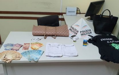 Polícia Militar prende suspeita de aplicar falsa vacina e roubar senhora em Barbacena