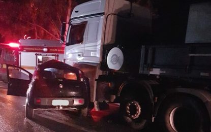 Mulher morre em acidente na BR-265, proximidades do Quiosque do Tio Romeu