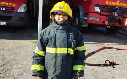 Corpo de Bombeiros realizam o sonho de criança