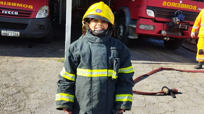 Corpo de Bombeiros realizam o sonho de criança