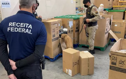 Em operação, Receita Federal e Polícia Militar apreendem mercadorias por importação ilegal em Pouso Alegre
