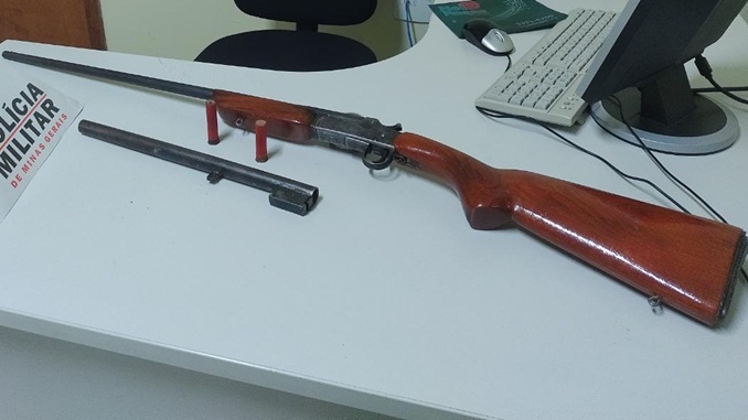 Apreensão de arma de fogo, em Ibertioga