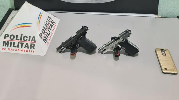 Policia Militar realiza cerco e apreende duas armas de fogo em Carandaí