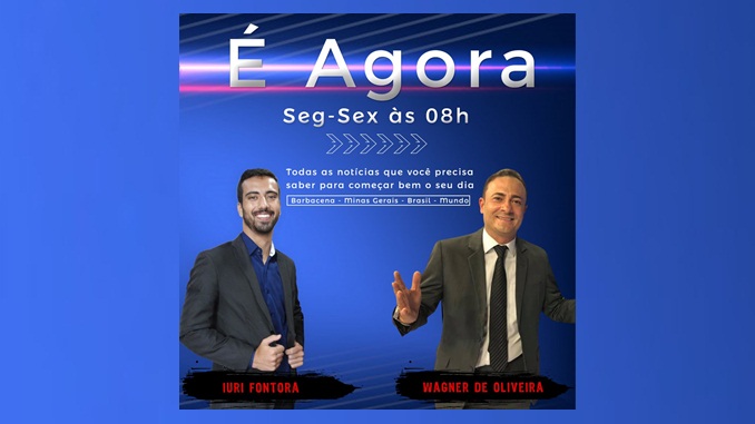É Agora: Novo programa de notícias de Barbacena e região estreia na próxima segunda-feira