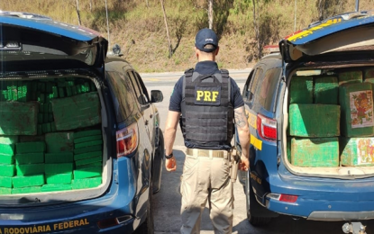 PRF apreende 1 tonelada de maconha, em João Monlevade