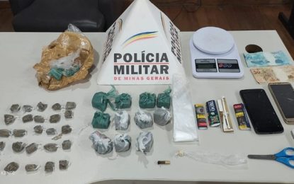 Homem é detido por tráfico de drogas, em Alto Rio Doce