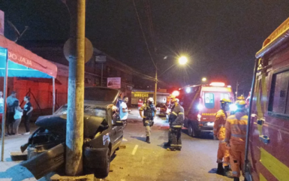 Acidente de carro deixa três feridos em Juiz de Fora