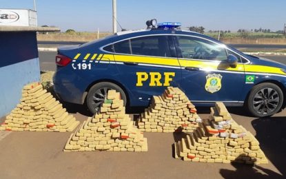 PRF faz apreensão de mais de 350 quilos de maconha em Uberaba