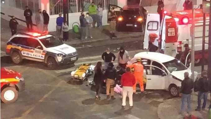 Idosa morre em acidente a caminho de hospital em Poços de Caldas