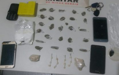 Idoso e jovem são detidos acusados de tráfico de drogas, ​em Santa Rita do Ibitipoca