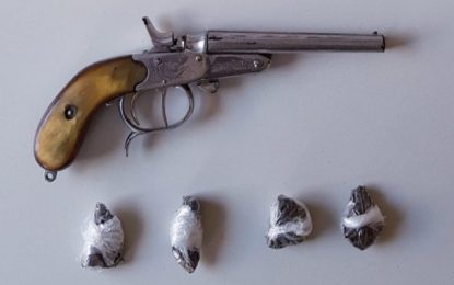 Polícia Militar apreende arma de fogo, em Desterro do Melo