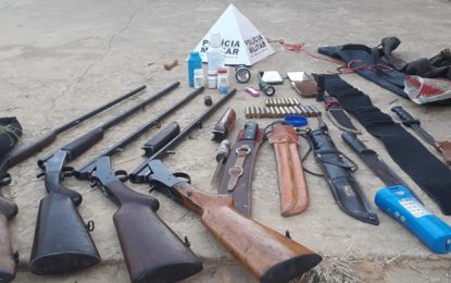 Polícia Militar de Meio Ambiente prende 5 autores de caça e apreende 4 armas de fogo em Carandaí