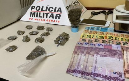 Polícia Militar apreende drogas no Bairro Santa Luzia, em Barbacena