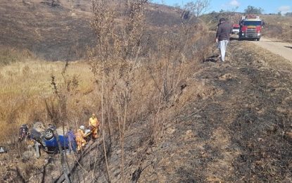 Acidente na MG-265 via de acesso à Estrada Real sentido Alfredo Vasconcelos