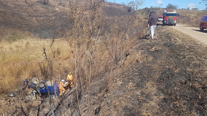 Acidente na MG-265 via de acesso à Estrada Real sentido Alfredo Vasconcelos