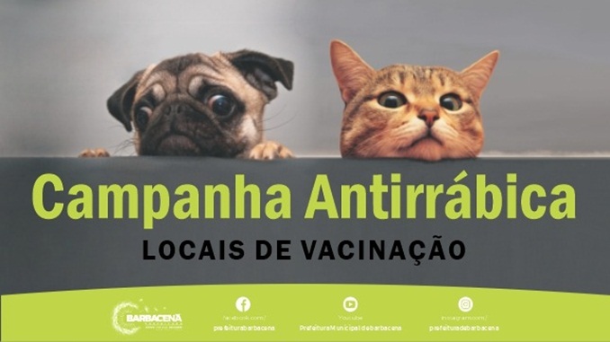 Confira os locais da vacinação da campanha antirrábica 2021