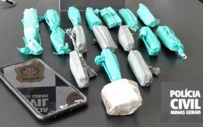 Polícia Civil prende homem por tráfico de drogas em Conselheiro Lafaiete