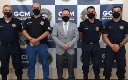 Chefe do 13° Departamento realiza visita à Guarda Civil Municipal de Barbacena