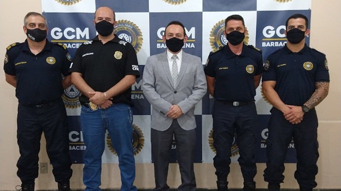 Chefe do 13° Departamento realiza visita à Guarda Civil Municipal de Barbacena