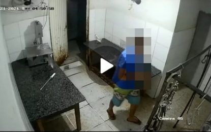 Foragido da Justiça é preso depois de furtar açougue em Arinos