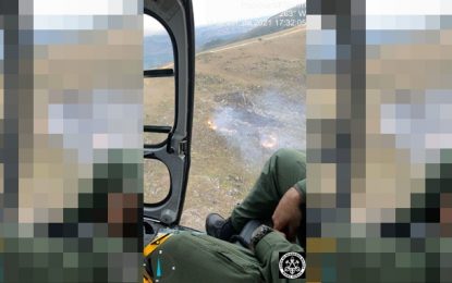 Atualização incêndio na serra de Ouro Branco