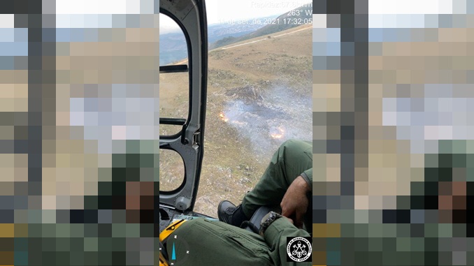 Atualização incêndio na serra de Ouro Branco